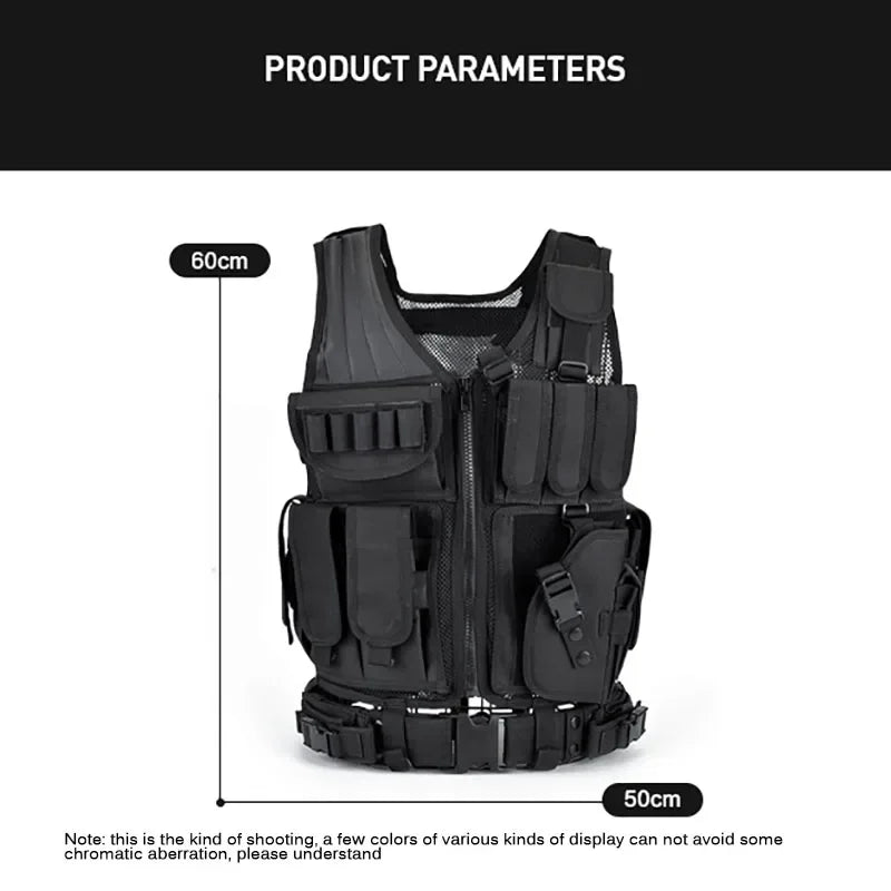 Adjustable Molle Tactical Vest for CS War Games