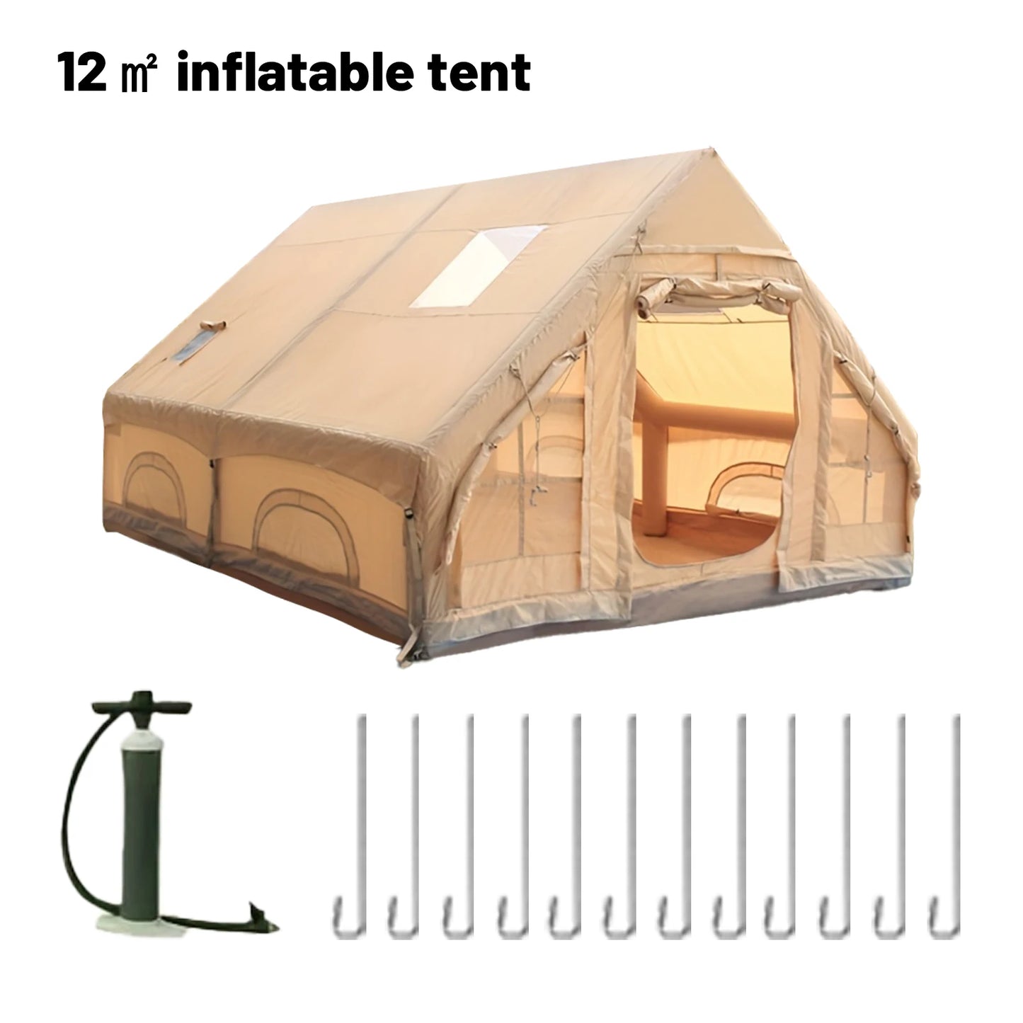 Pakicetus Inflatable Camping Tent With Quick Setup Airframe