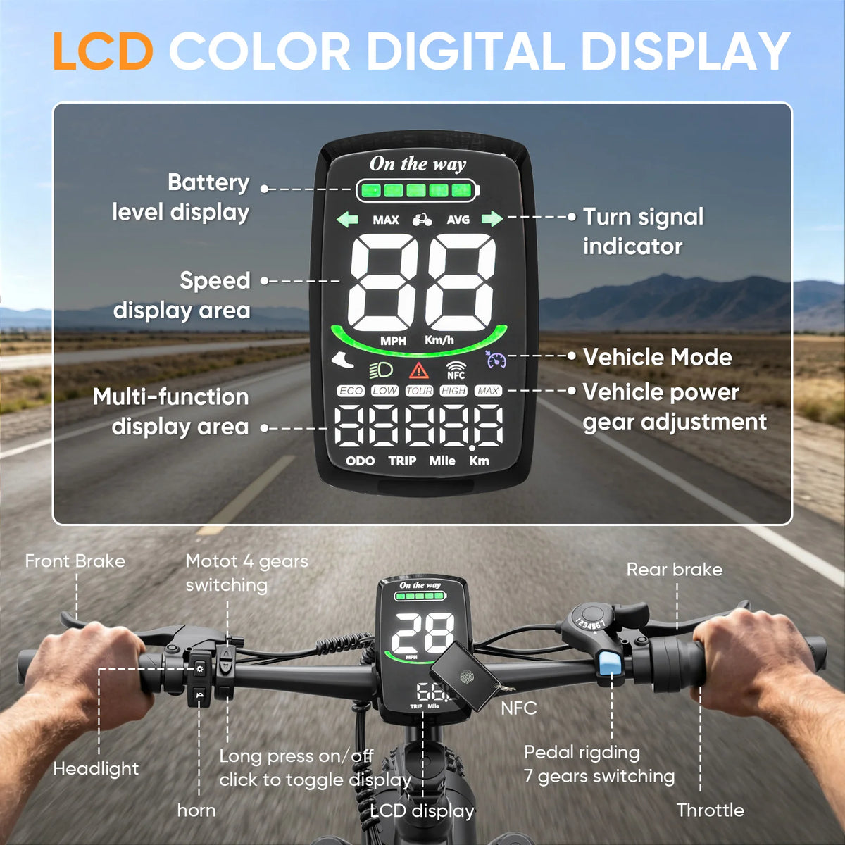 EILLEO SPACEWALK 1500W Peak Fat Tire Ebike With Removable Battery