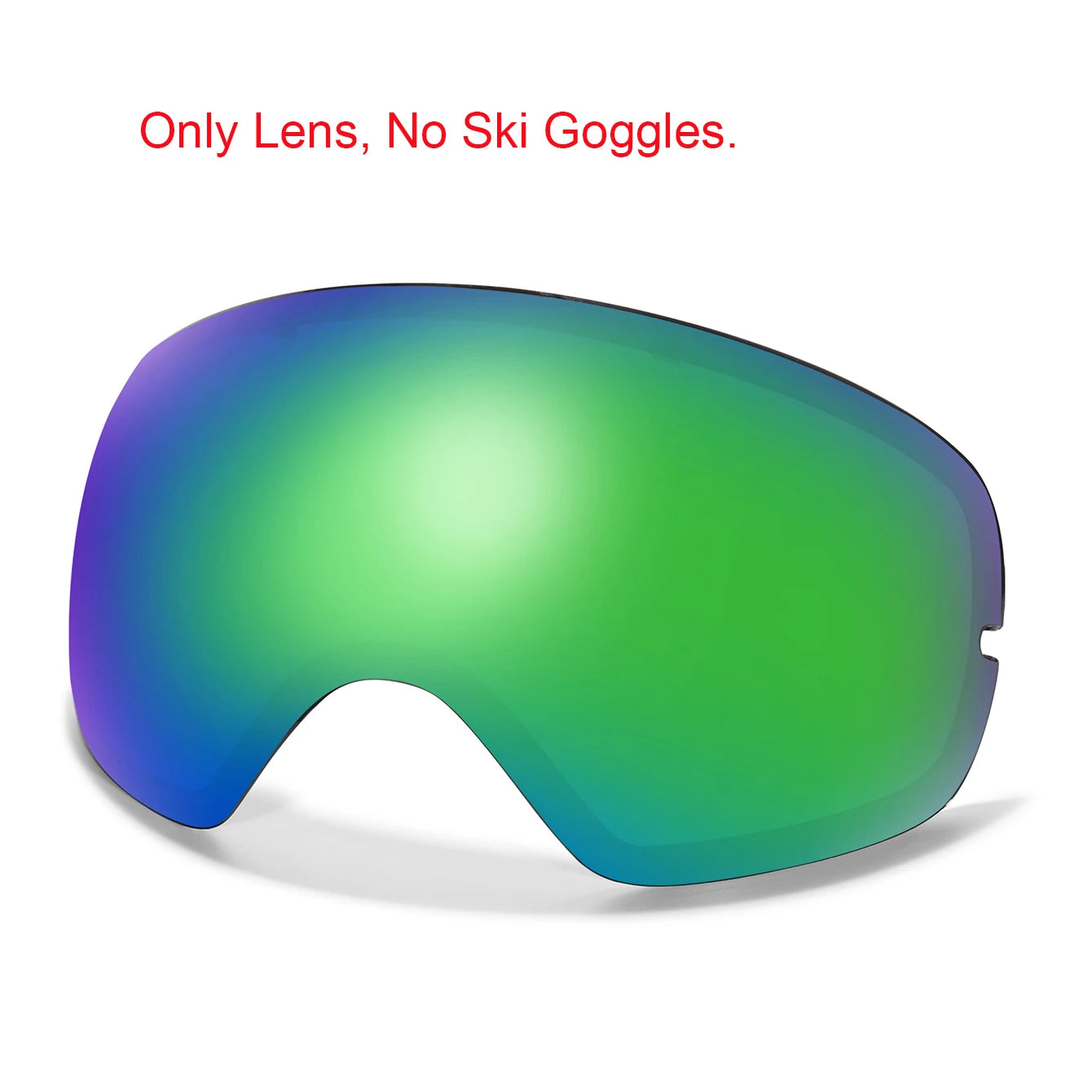 Winter Ski Goggles UV400 Anti Fog Unisex Free Frame Bag