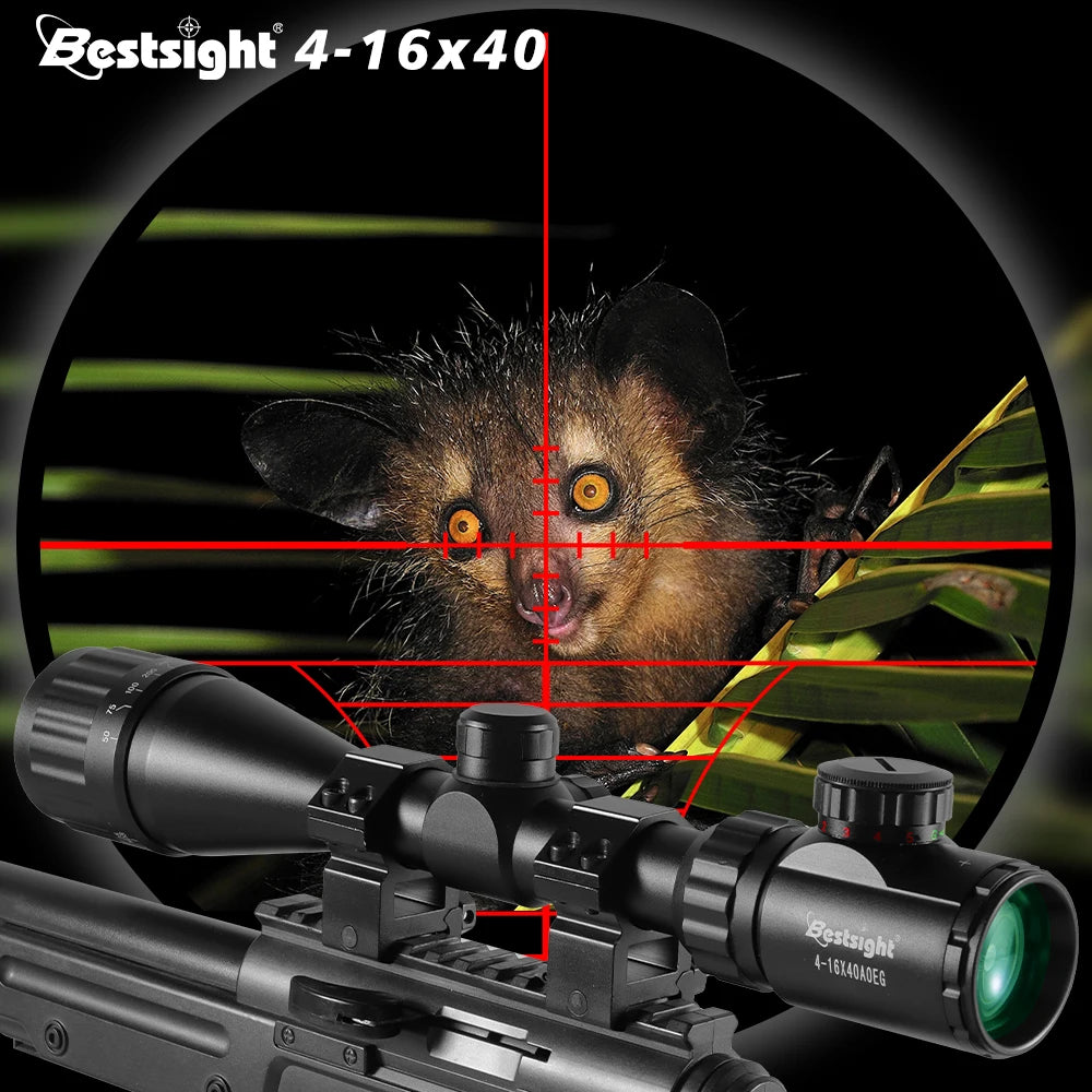 Nabila Hunting Rifle Scope With Red And Green Illumination