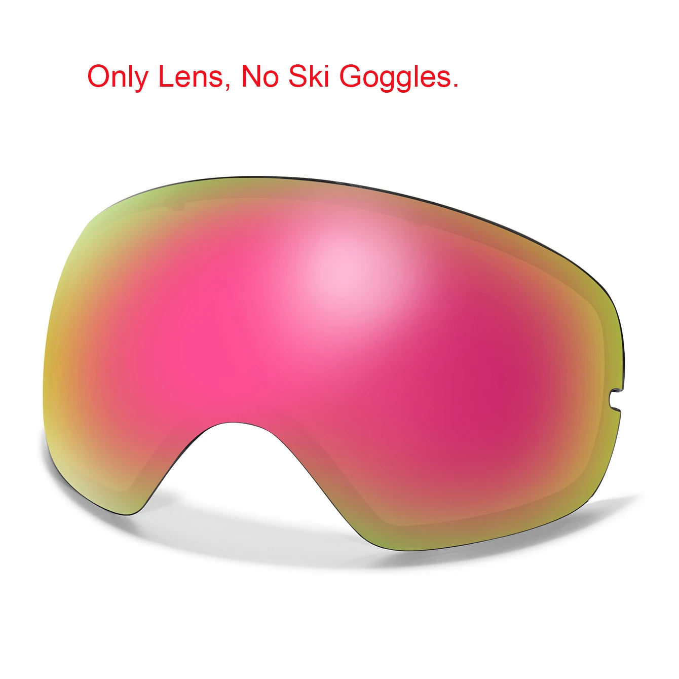 Winter Ski Goggles UV400 Anti Fog Unisex Free Frame Bag