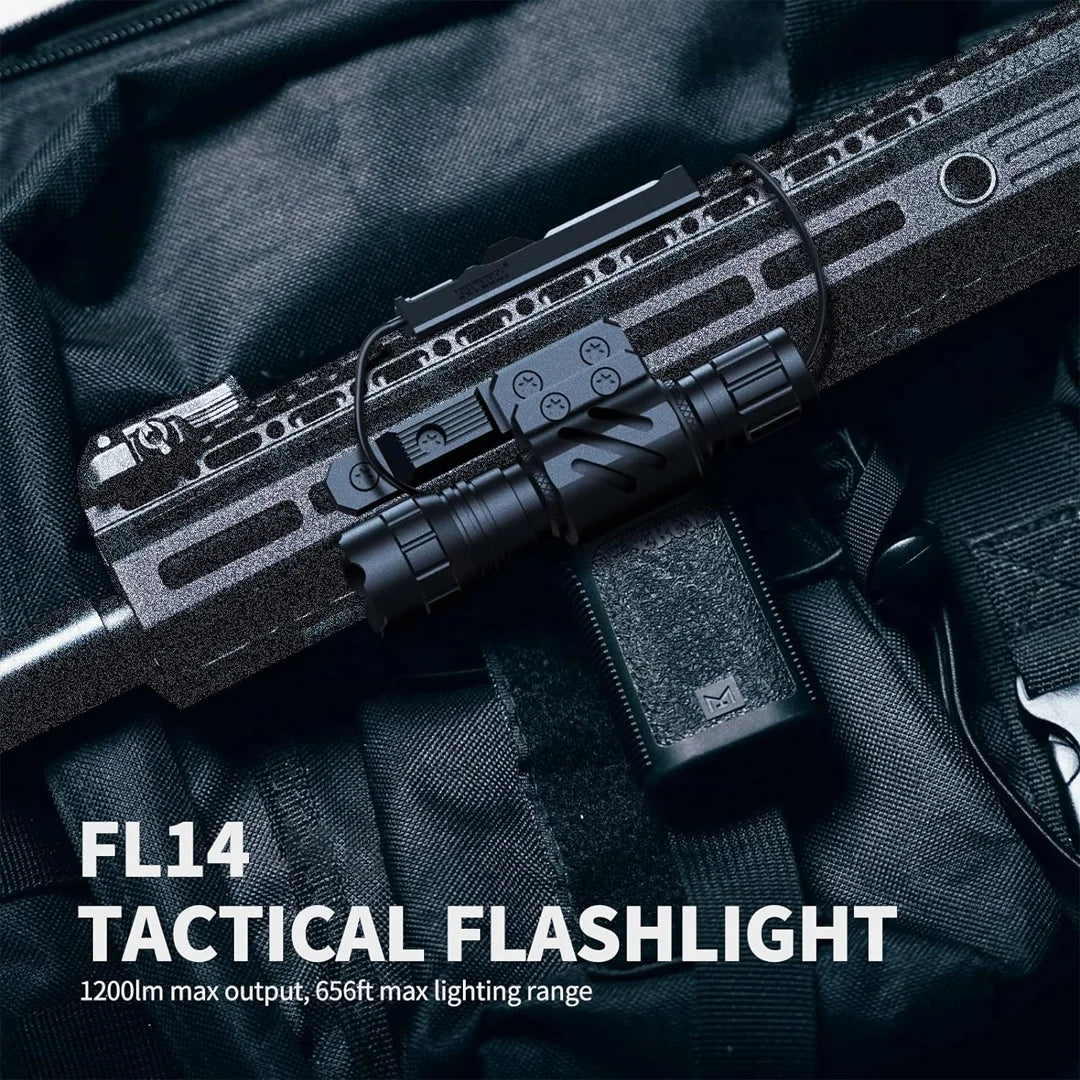 Tactical 1200 Lumen LED Weapon Light With Mlok Picatinny Mount
