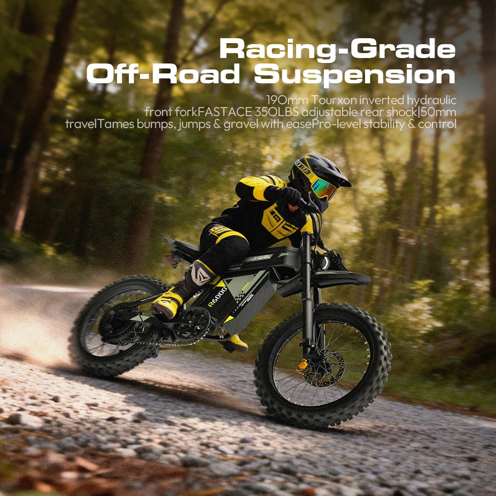 COSWHEEL R6000 Adults Electric Bike 7000W  Brushless Gearless Motors 60V30AH Lithium Battery Speed 88Kmh Adult Off Road Ebike