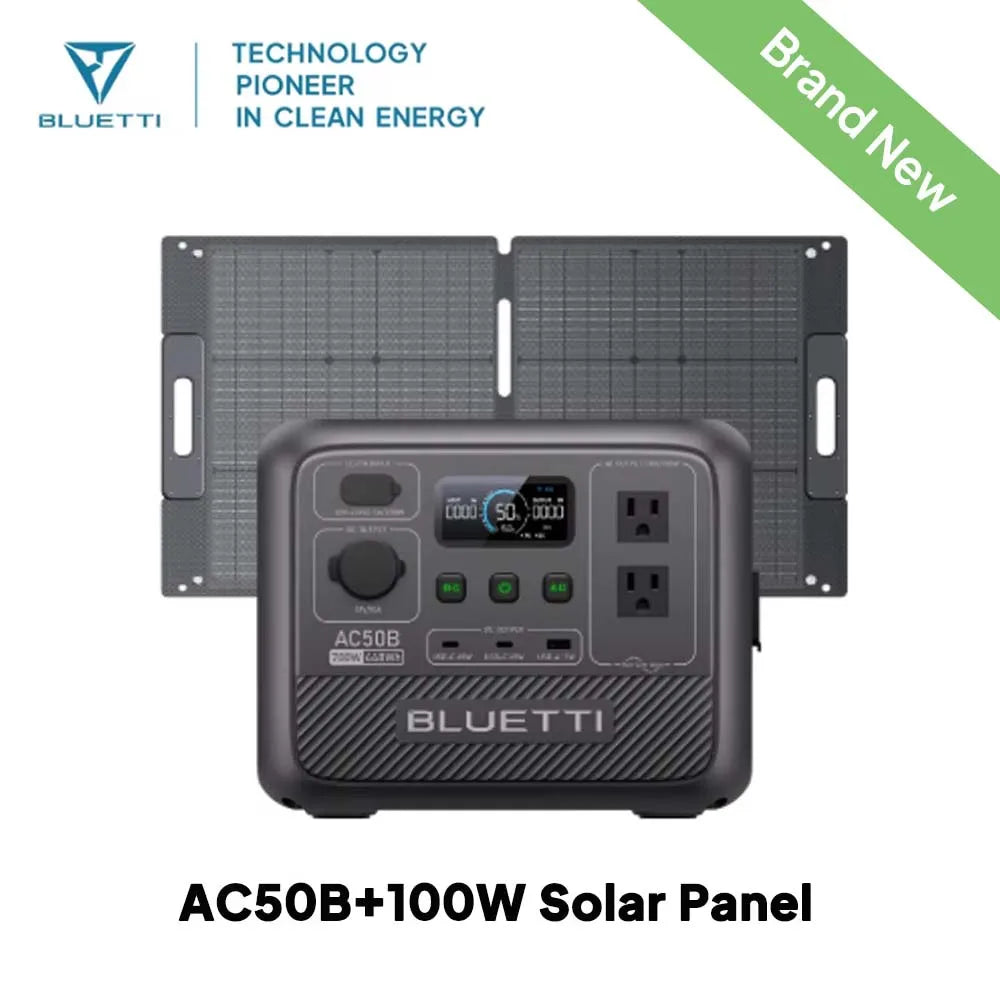 BLUETTI AC50B Portable Power Station | 700W 448Wh Solar Generator Lightweight for Outdoor Camping RV Travel Home Backup Emergenc