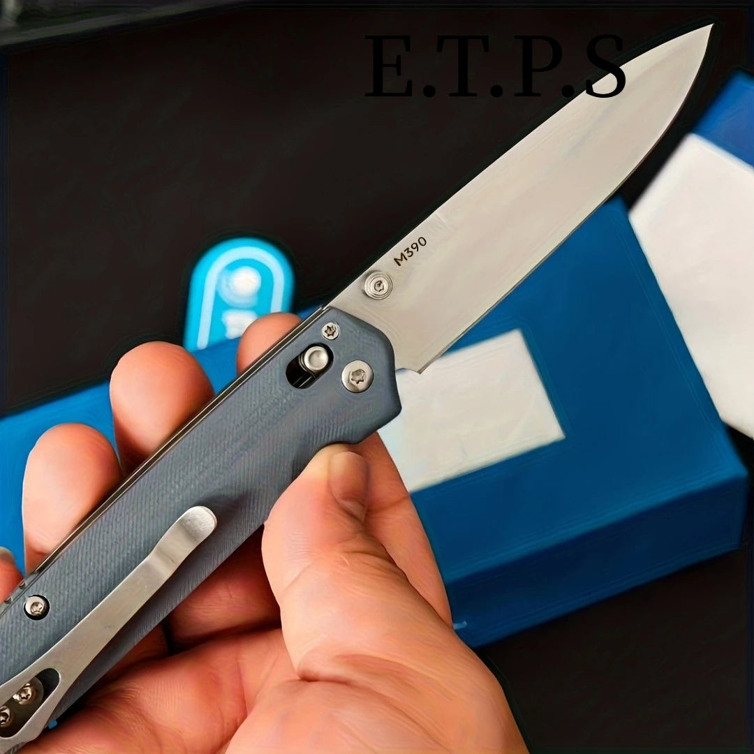 DIY Supplies Quick-Open Folding Knife With G10 Handle Self-Locking