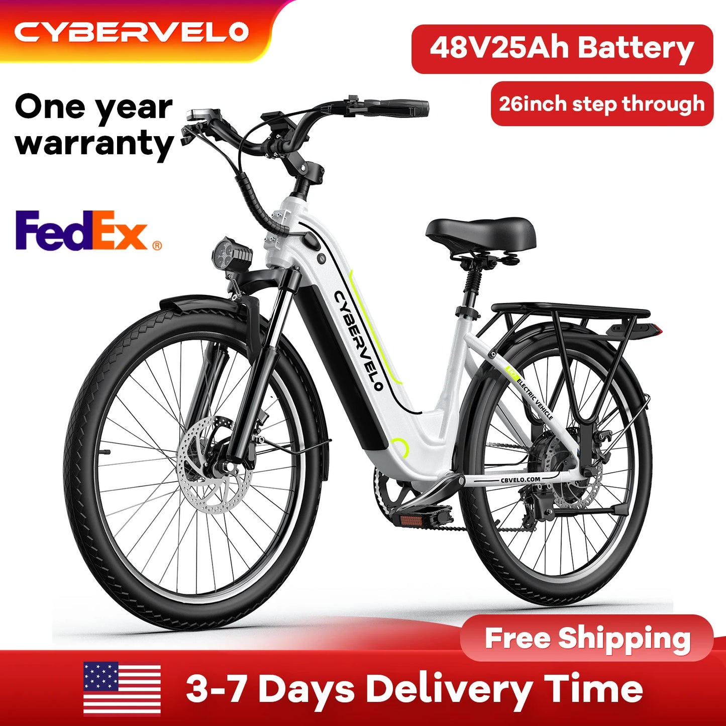 TalusCondor EK7 Electric Bike 25Ah Detachable Battery 1000W Long Range