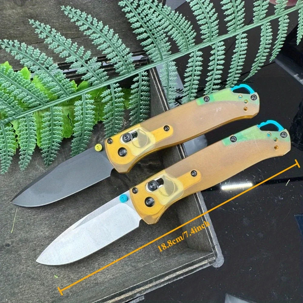 DIY Supplies 535 PEI Handle Folding Camping Knife With D2 Blade