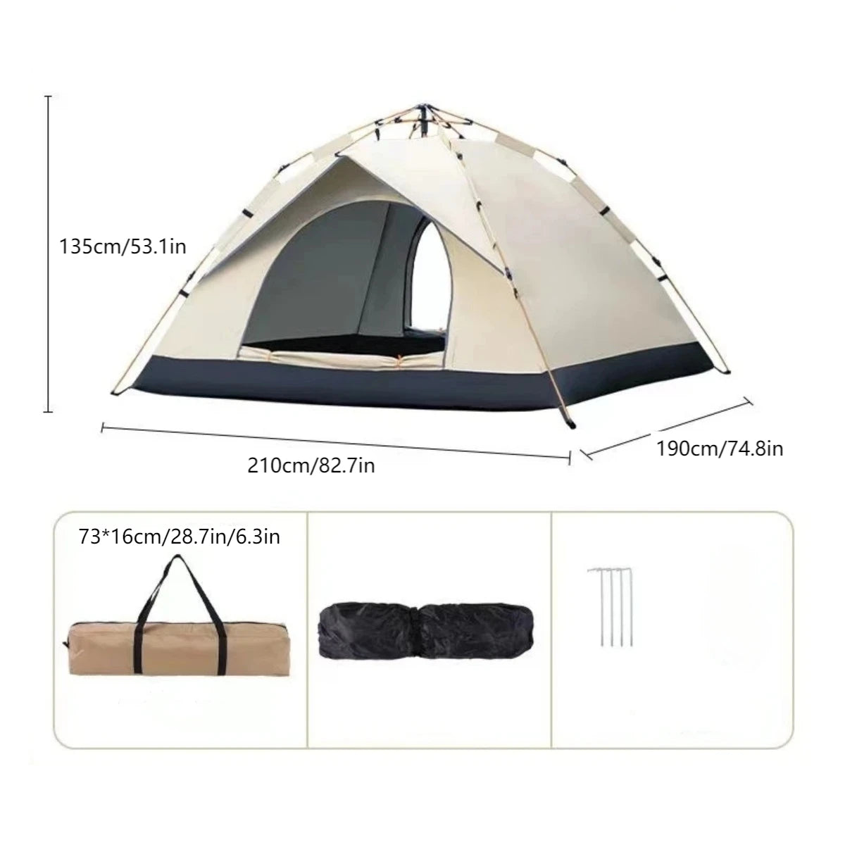 Pakicetus Outdoor Automatic Quick-Opening Tent Rainproof Sunproof Shelter