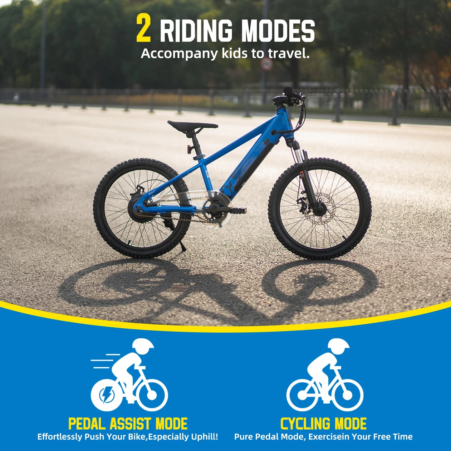 Joystar 250W Electric Bike For Kids And Teens Ages 7 And Up 15 MPH