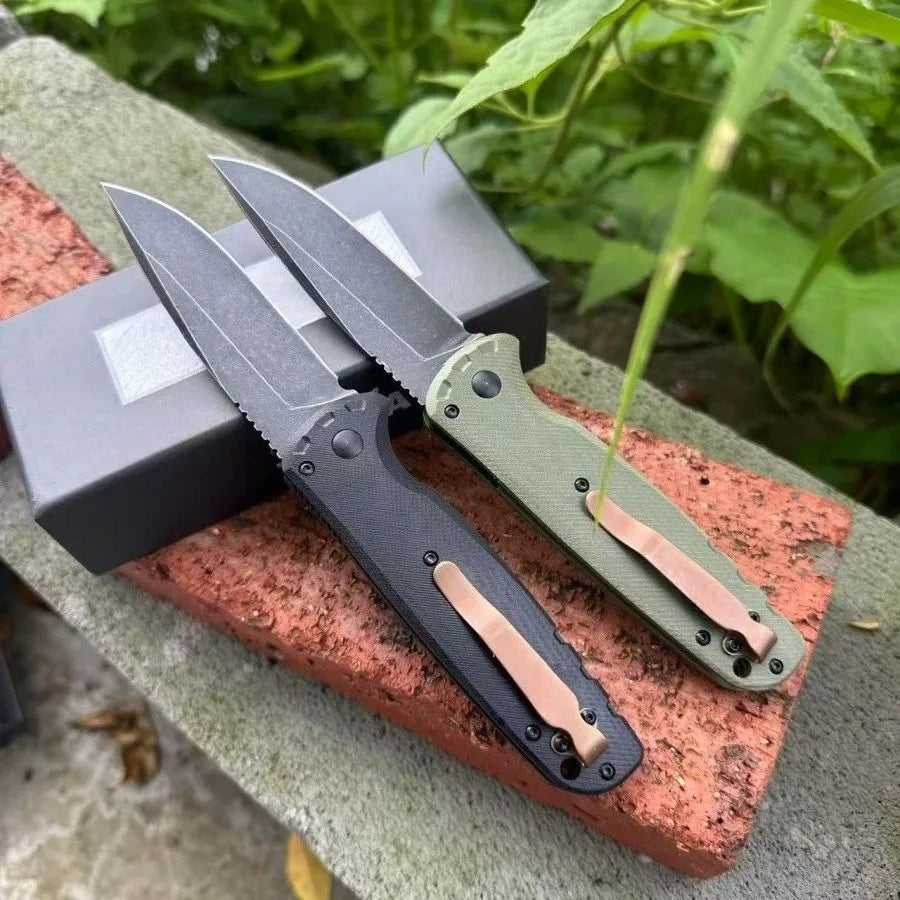 DIY Supplies Outdoor Survival Folding Knife D2 Steel G10 Handle