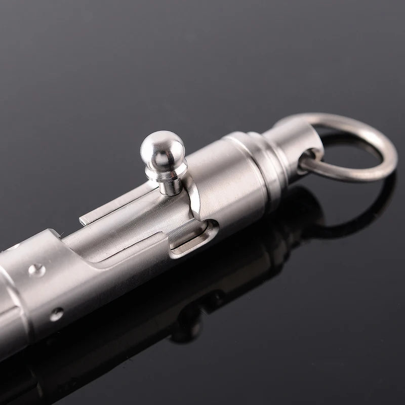 Titanium TC4 Bolt Tactical Pen Glass Breaker Self-Defense EDC Tool