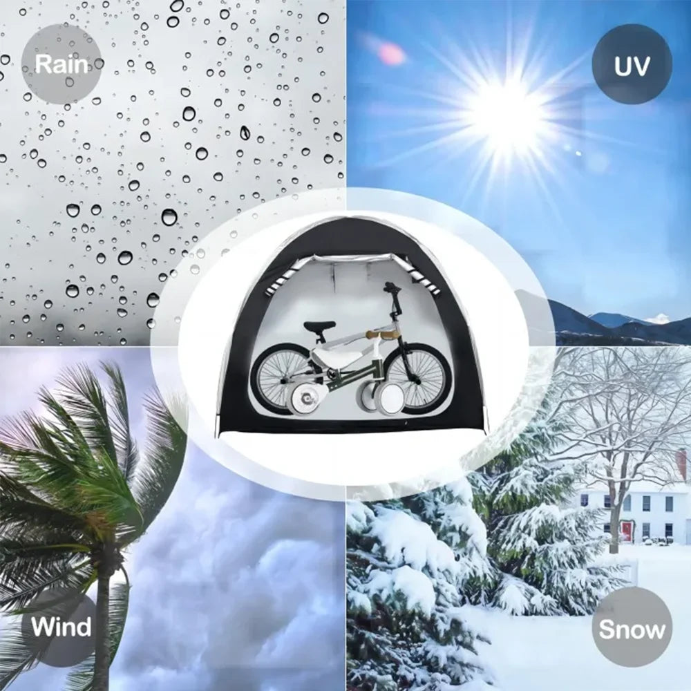 Foldable Outdoor Bicycle Tent With Large Storage Space Waterproof