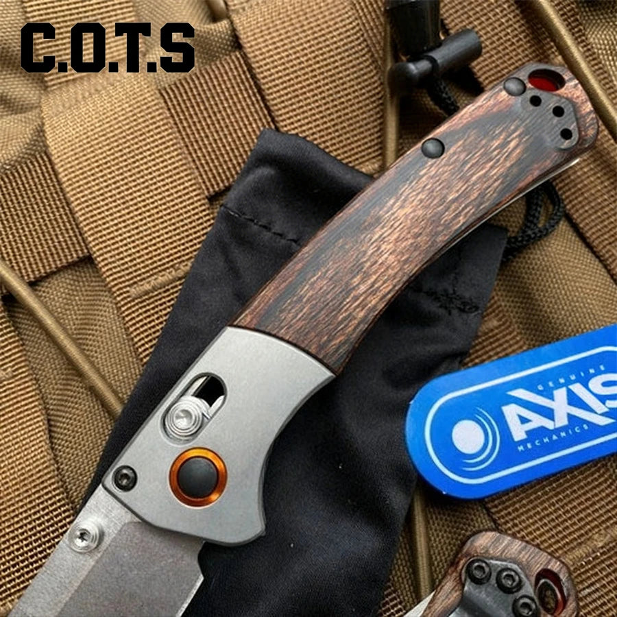 DIY Supplies Crooked River EDC Folding Knife G10 Wood Handle