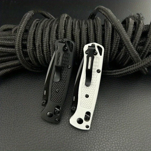 DIY Supplies Folding Pocket Knife Drop Point 440C Nylon Fiber