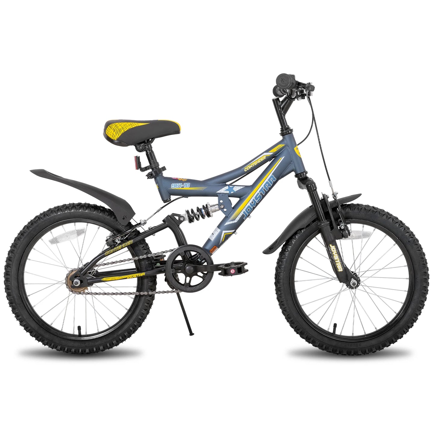 JOYSTAR Kids Mountain Bike Dual Suspension Ages Five To Thirteen