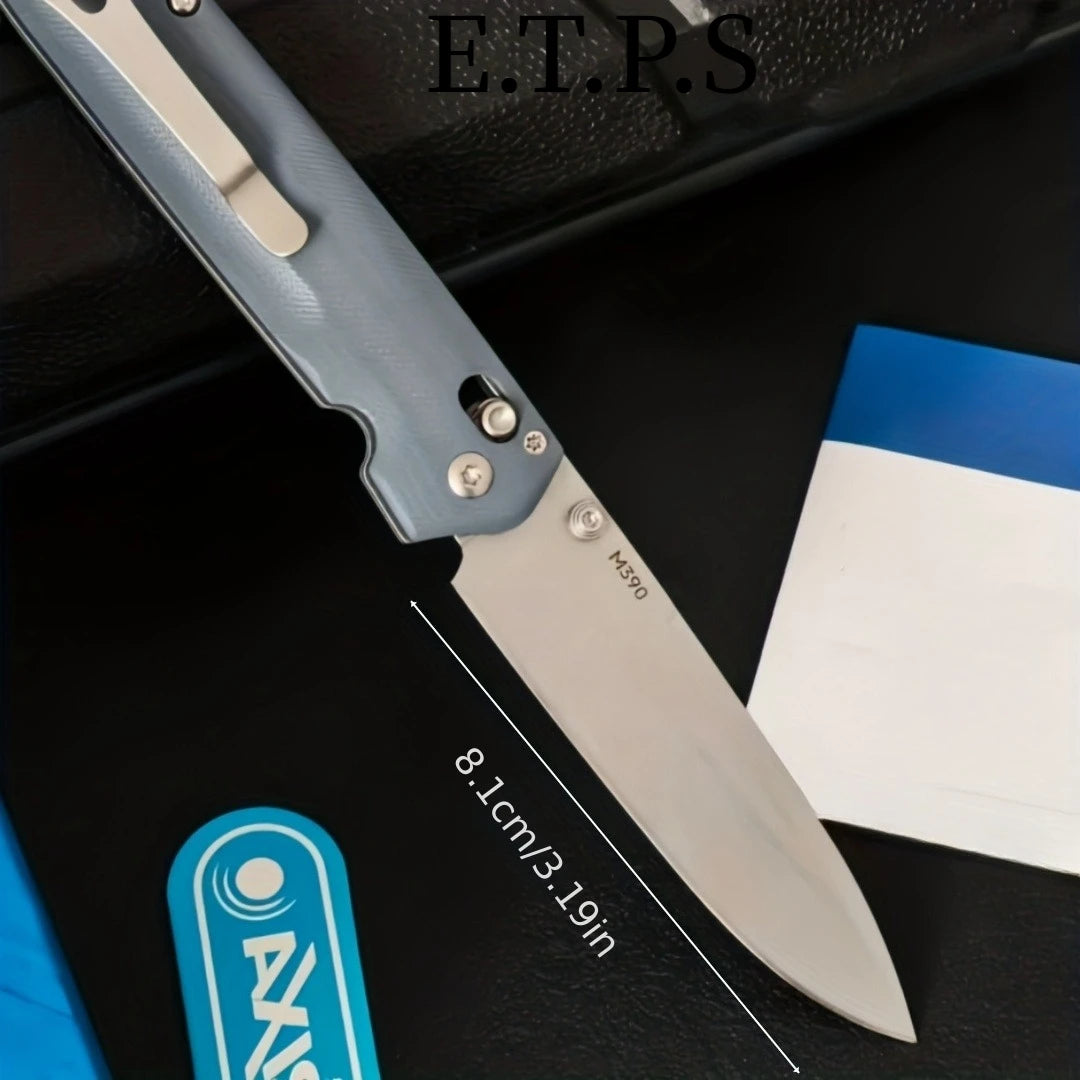 DIY Supplies Quick-Open Folding Knife With G10 Handle Self-Locking