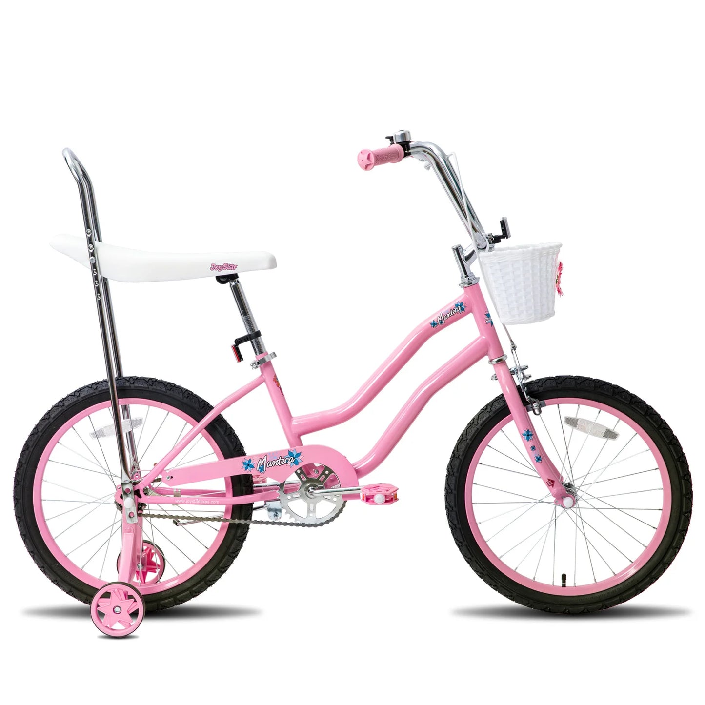 JOYSTAR Girls Bike With Training Wheels And Handbrake