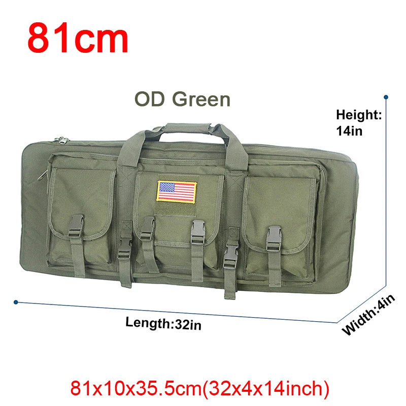 LQARMY Tactical Double Rifle Case Molle Bag