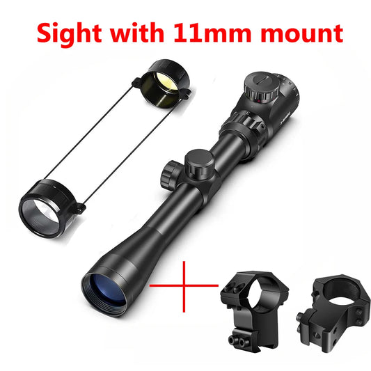 3-9x40 EG Scopes Hunting Sights Red and Green Light Reticle Tactical Optical Scope Hunting Scopes