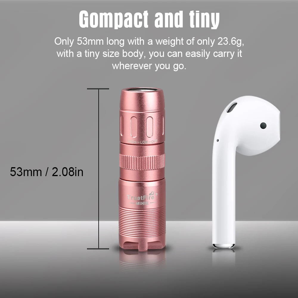 TrustFire MINIE EDC Flashlight Magnetic Rechargeable Keychain LED Light