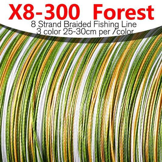 BAKAWA 300M 8-Strand Braided PE Fishing Line High Sensitivity Super Strong Saltwater Carp Fishing Line Good Power Long Casting