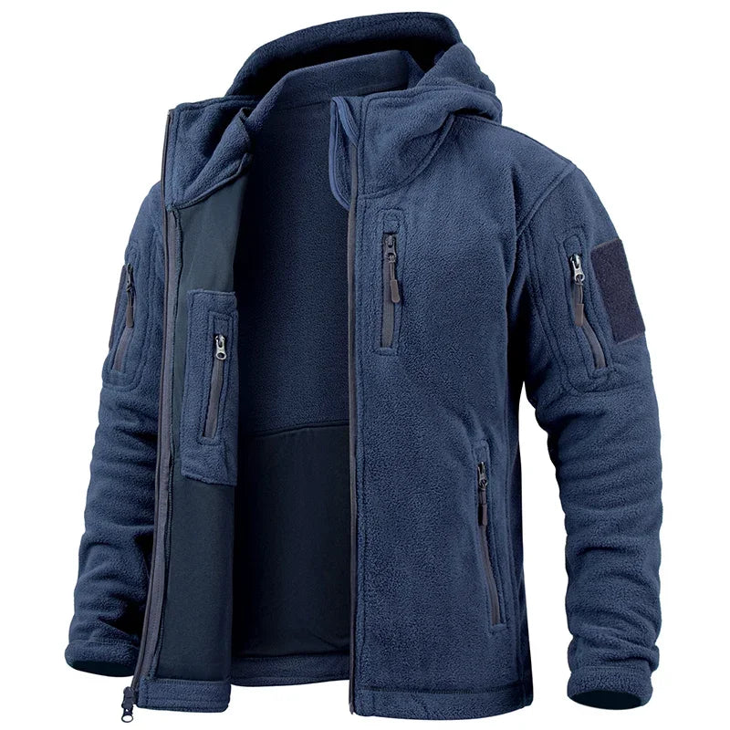 Fleece Hunting Jacket For Outdoors With Warm Full Zip