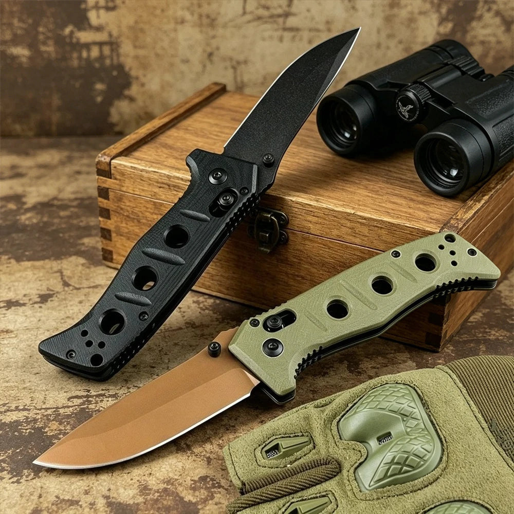 DIY Supplies Small Folding Outdoor Pocket Knife D2 Steel G10 Handle