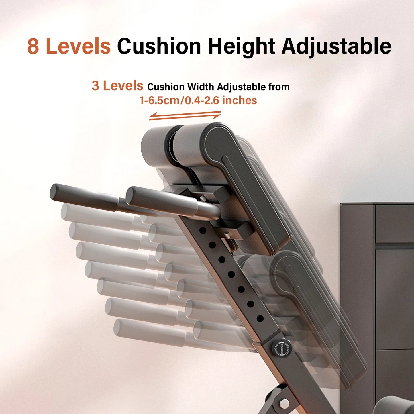 Folding Roman Chair Back Extension Bench, Adjustable Hyperextension Bench – Portable Lower Back Exercise Machine for Core Strength Training at Home Gym