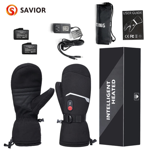 Snow Deer Waterproof Heated Winter Gloves For Snowboarding And Cycling