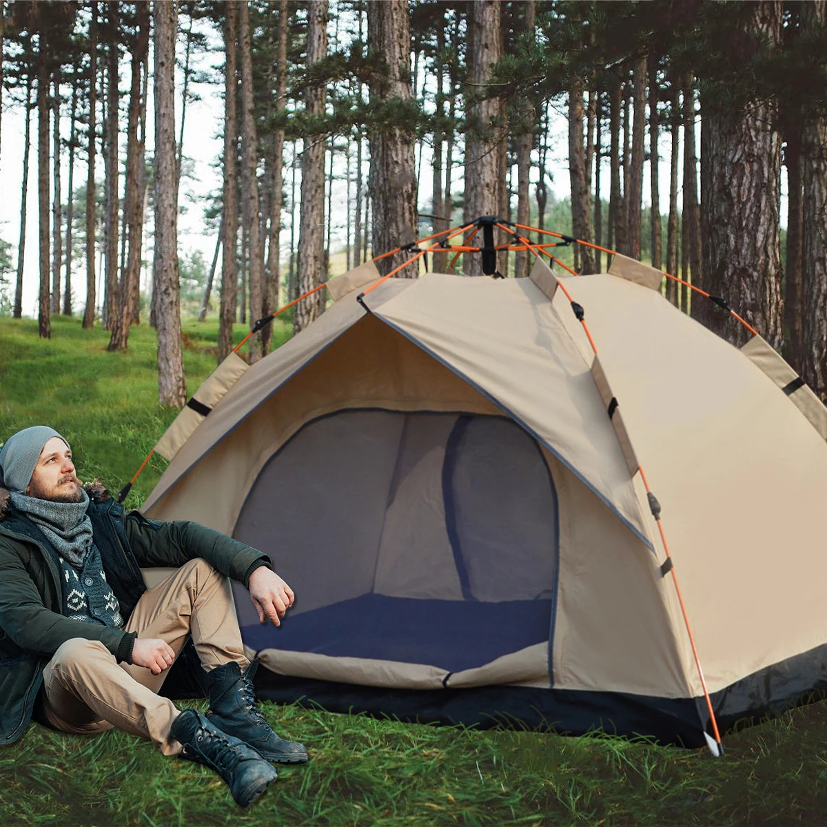 Pakicetus Outdoor Automatic Quick-Opening Tent Rainproof Sunproof Shelter