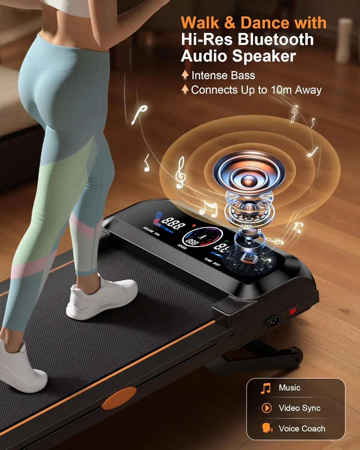 3.5HP Walking Pad Treadmill with 17% Auto Incline 12-Level,450 lbs RGB UI Screen,3 in 1 Under Desk Treadmill with Auto Incline