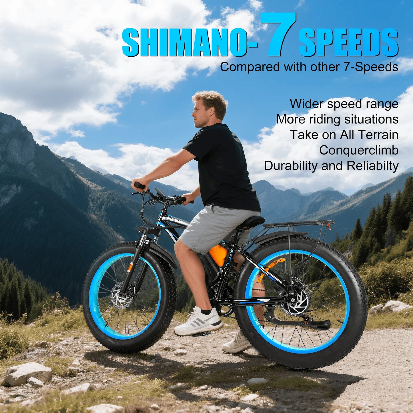 EOEOTWO Electric Bike 1500W Peak With 960Wh Battery Fat Tire