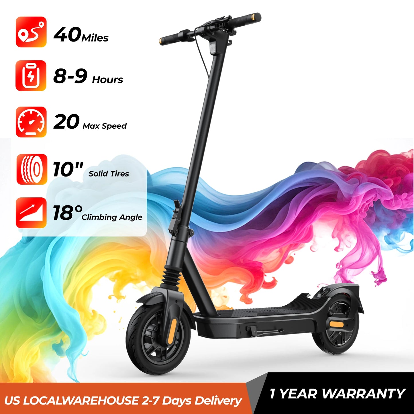 HeroPick Foldable 1000W Electric Scooter With App Control