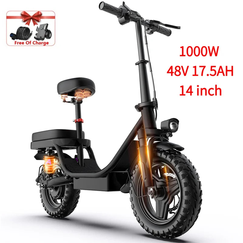 ZEFIORA Wild Beast Electric Bike UL2849 45 Degree Climbing Brake