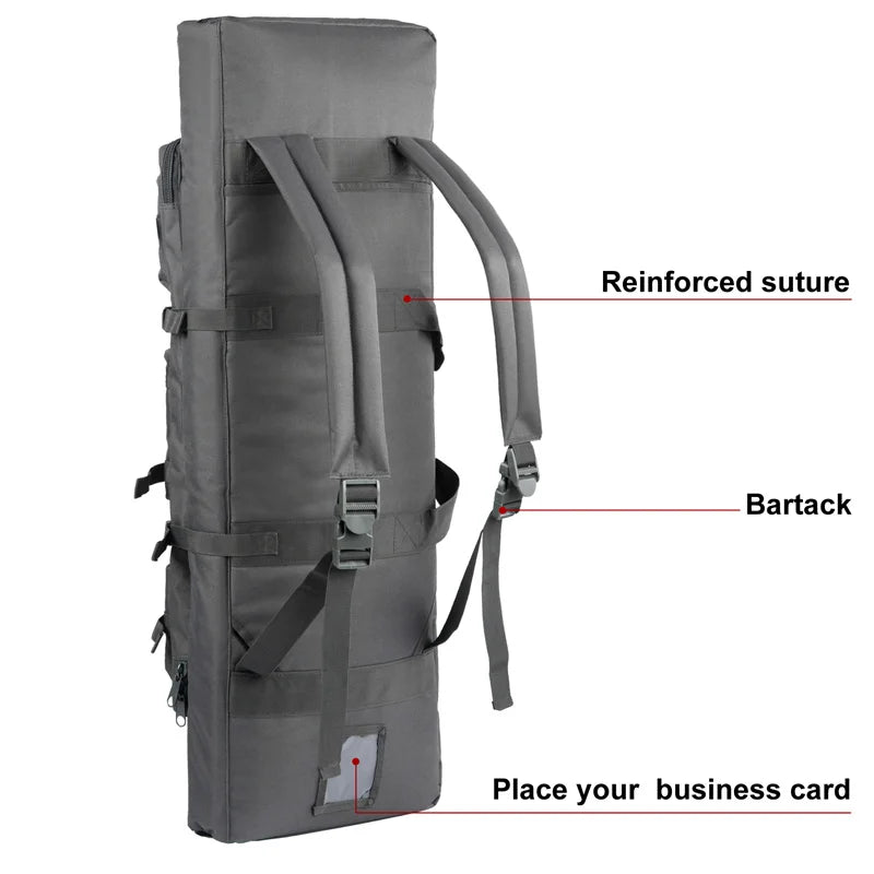 LQARMY Tactical Double Rifle Case Molle Bag