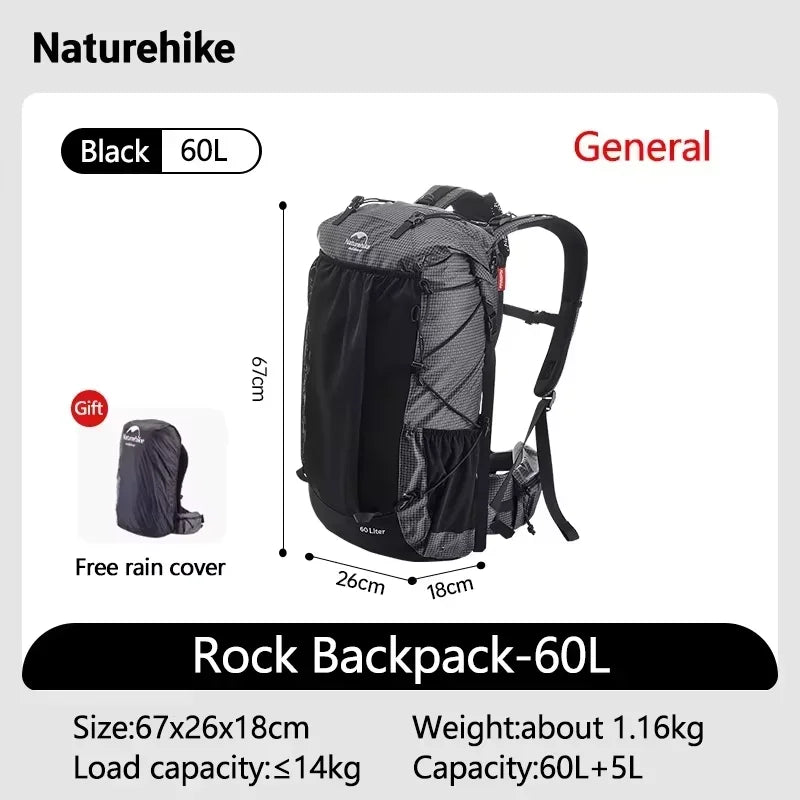 Naturehike Hiking Backpack Rain Cover All Seasons Large Capacity