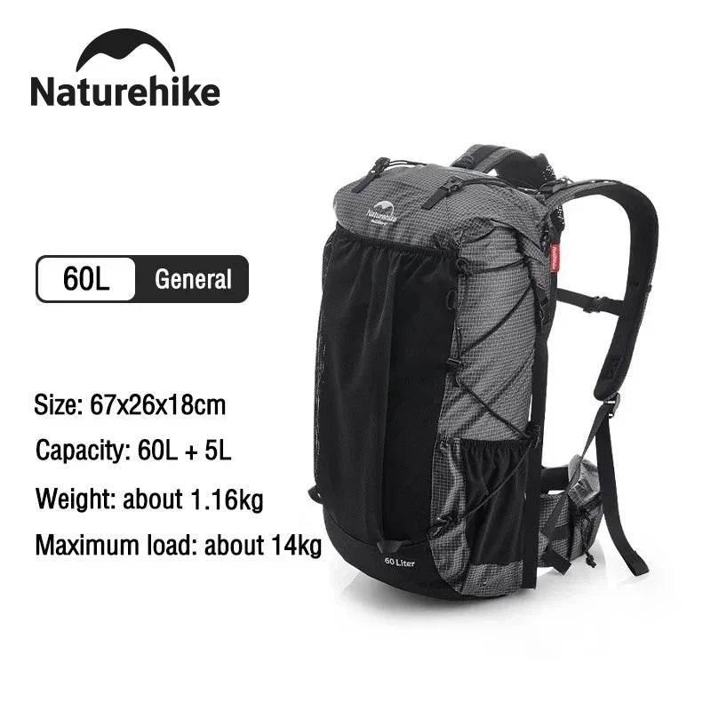 Naturehike Waterproof Mountain Backpack For Hiking Climbing And Travel