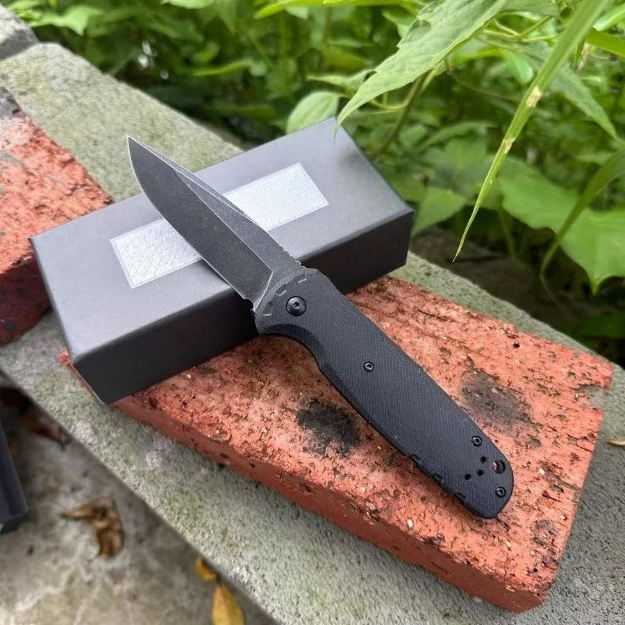 DIY Supplies Outdoor Survival Folding Knife D2 Steel G10 Handle