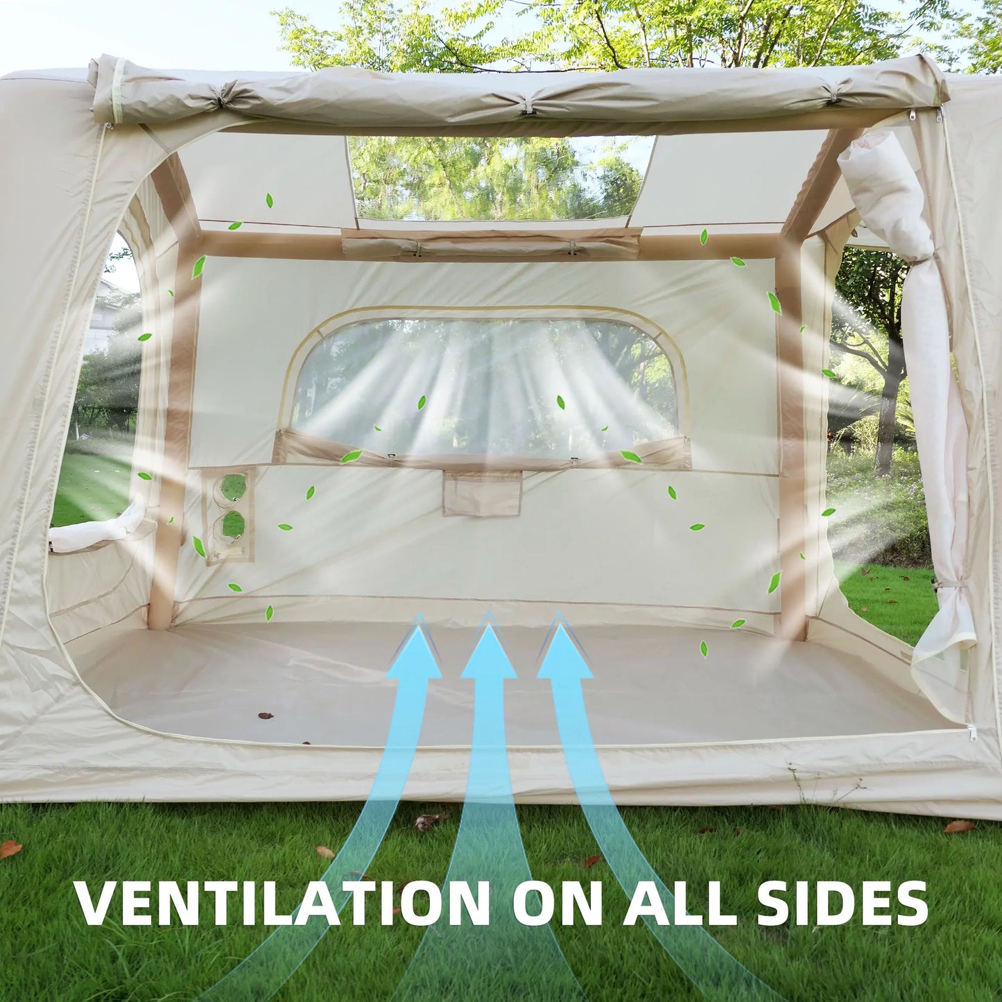 Inflatable Camping Tent With Easy Setup Waterproof Air Glamping Tent