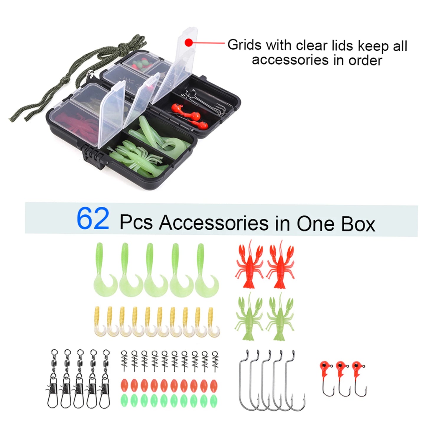 Telescopic Fishing Rod Reel Combo Full Kit With Storage Bag
