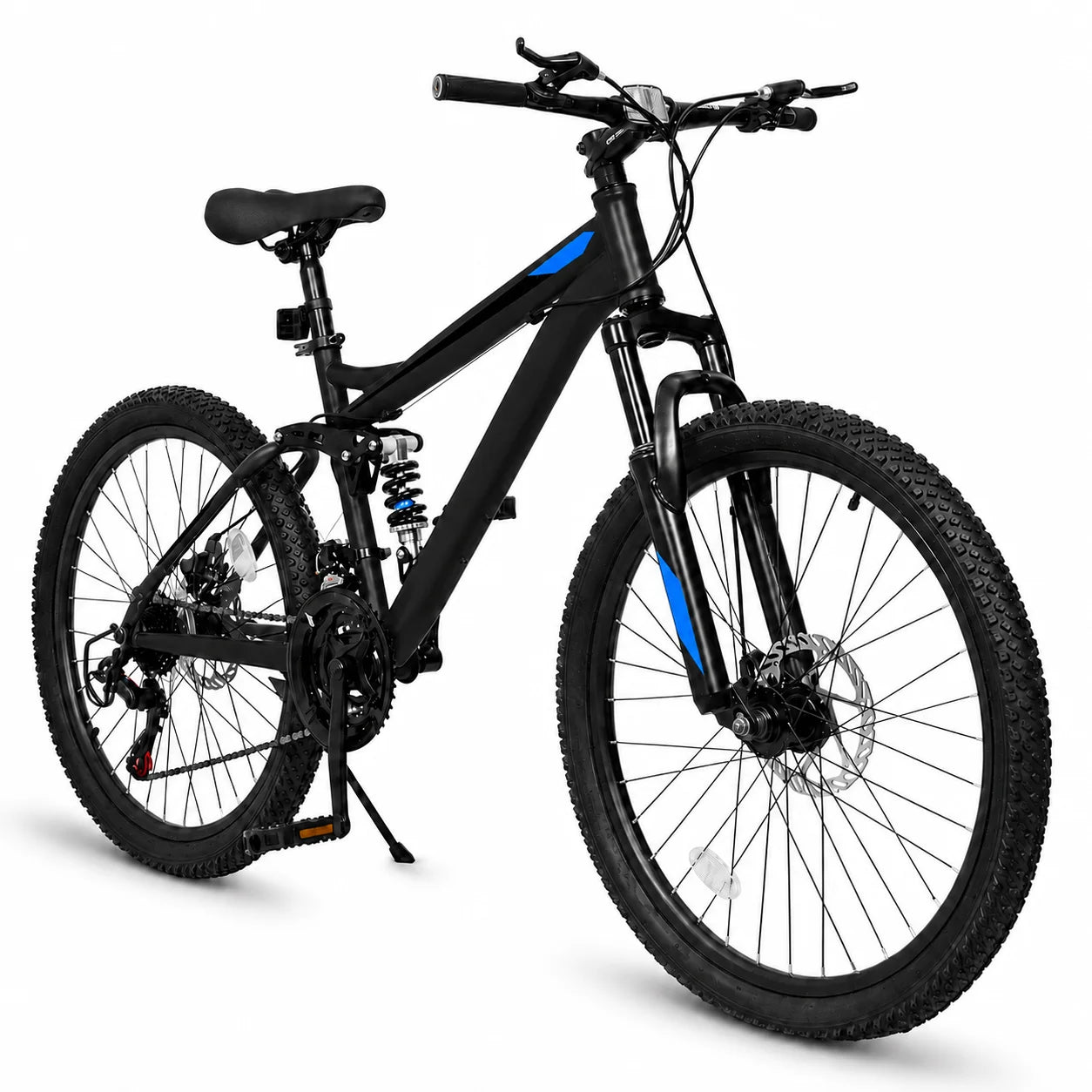 Full Suspension Mountain Bike With 21 Speed Disc Brakes