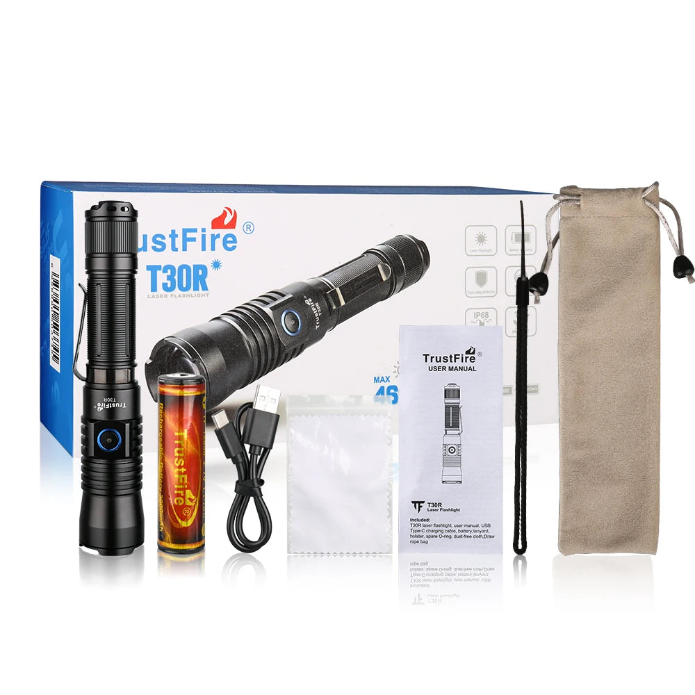 TrustFire T30R 1100M Tactical Flashlight With 460 Lumen
