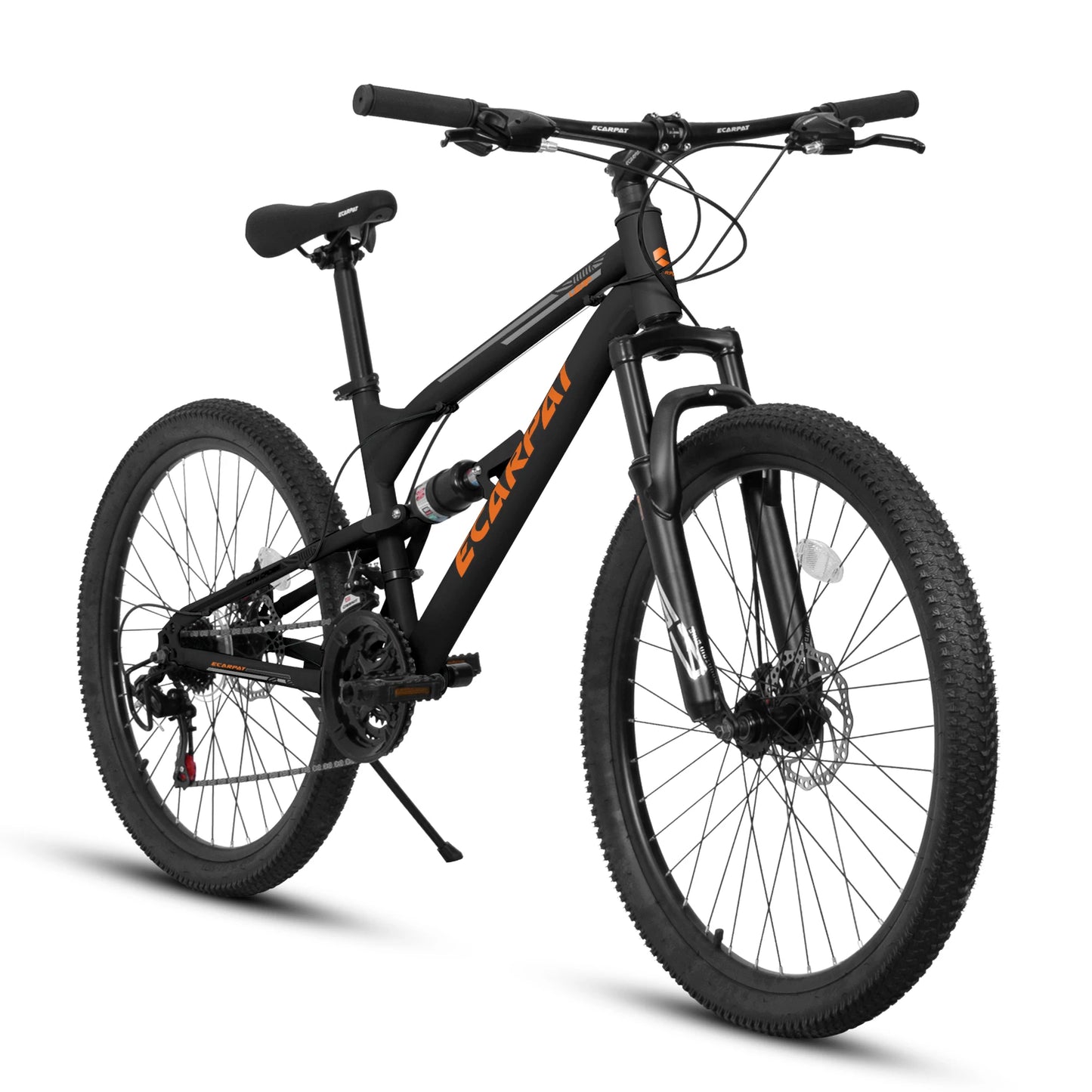 Ecarpat Mountain Bike Dual Full Suspension 21-Speed Disc Brakes