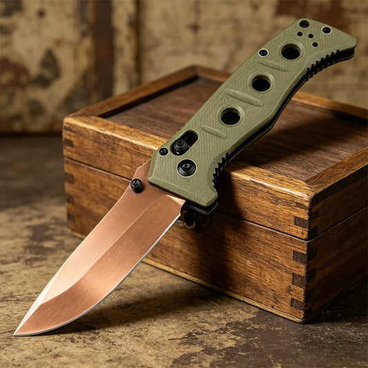 DIY Supplies Small Folding Outdoor Pocket Knife D2 Steel G10 Handle