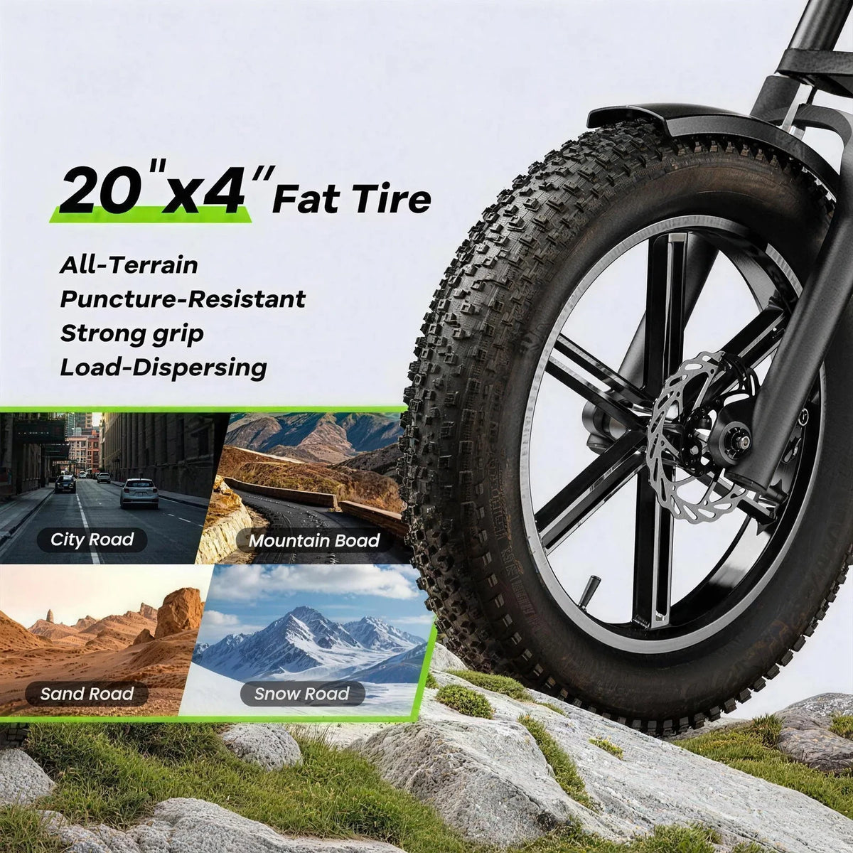 Cybervelo All Terrain Electric Dirt Bike With Fat Tires
