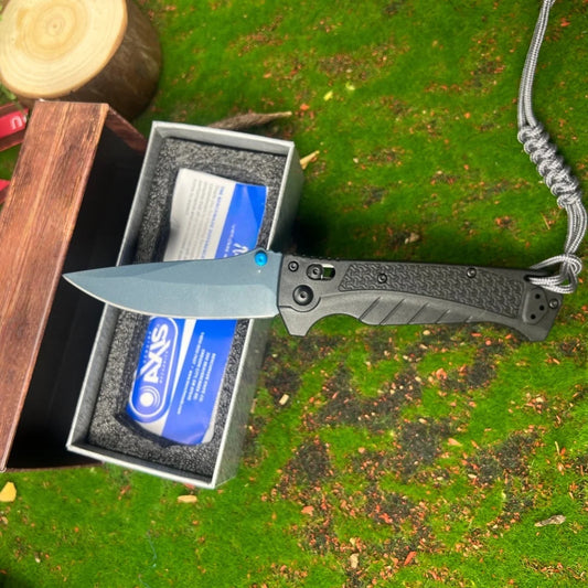 HX OUTDOORS Folding Knife CPM MAGNACUT Steel With Nylon Fiber Handle EDC