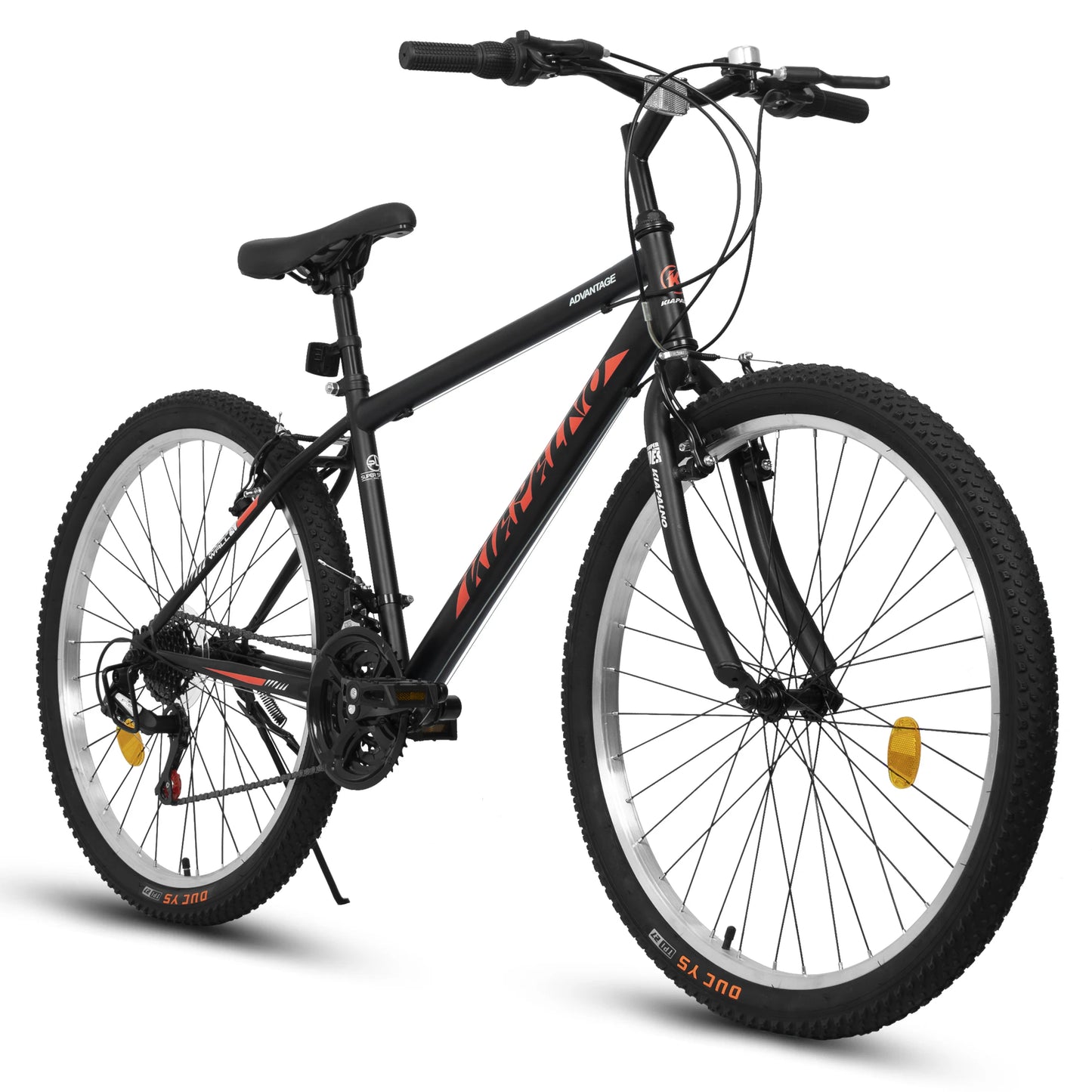 Ecarpat Unisex Mountain Bike 21 Speed Dual V Brake Steel Frame