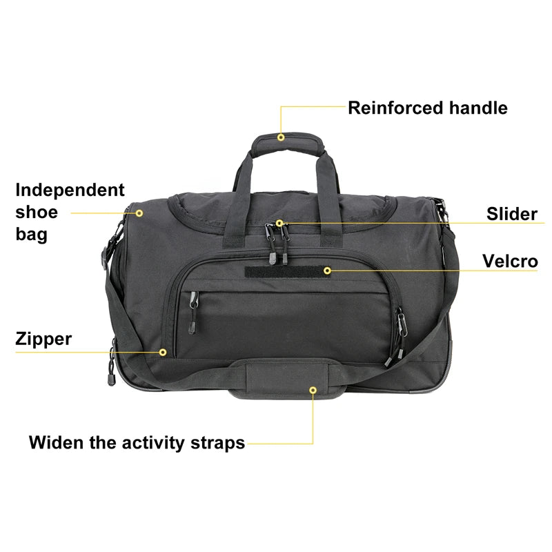 LQARMY Waterproof Gym Bag Tactical Duffle For Travel