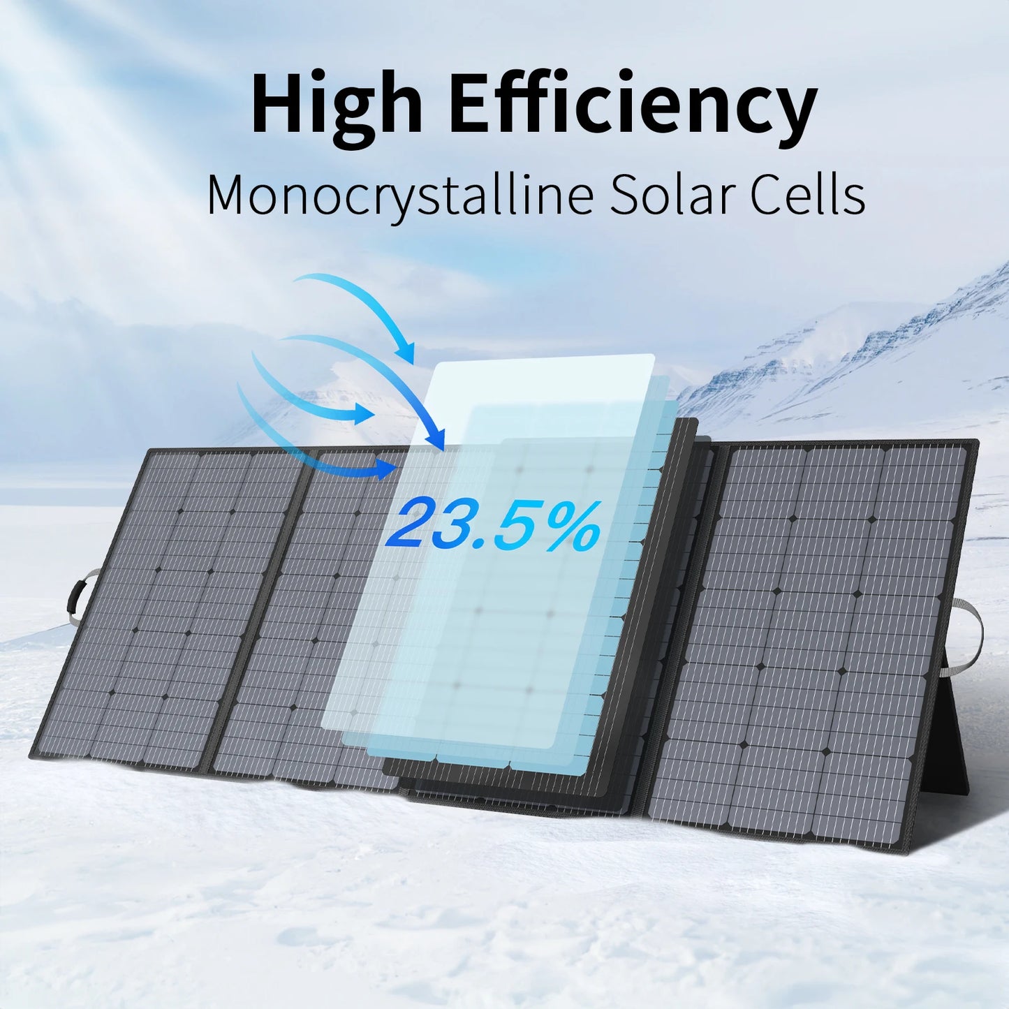 MHPOWOS 400W 220W 110W Solar Charger Portable Waterproof Foldable Solar Panel for Camping RV Garden Roof Off Grid System